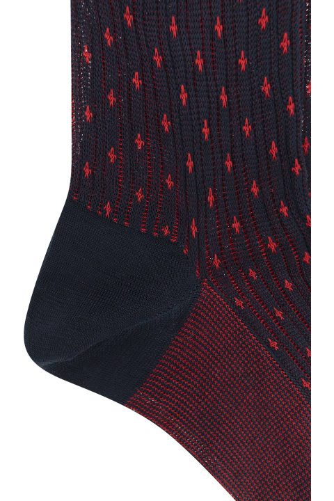 メンズ Galloのアンダーウェア Gallo Patterned Cotton Long Socks