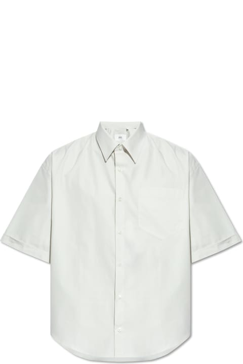 メンズ新着アイテム Ami Alexandre Mattiussi Ami Alexandre Mattiussi Cotton Shirt With Logo