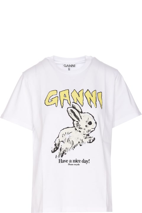 Ganni Topwear for Women Ganni Bunny T-shirt