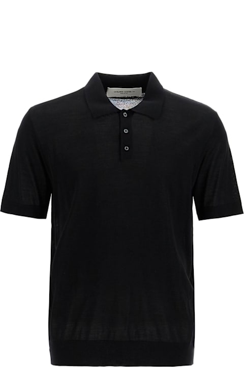 Golden Goose Topwear for Men Golden Goose Short-sleeved Wool Polo Shirt