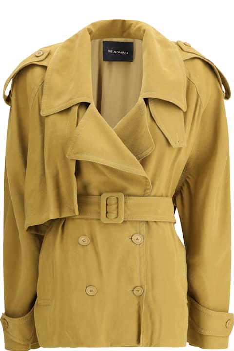 The Andamane Coats & Jackets for Women The Andamane Double-breasted Short Trench Coat