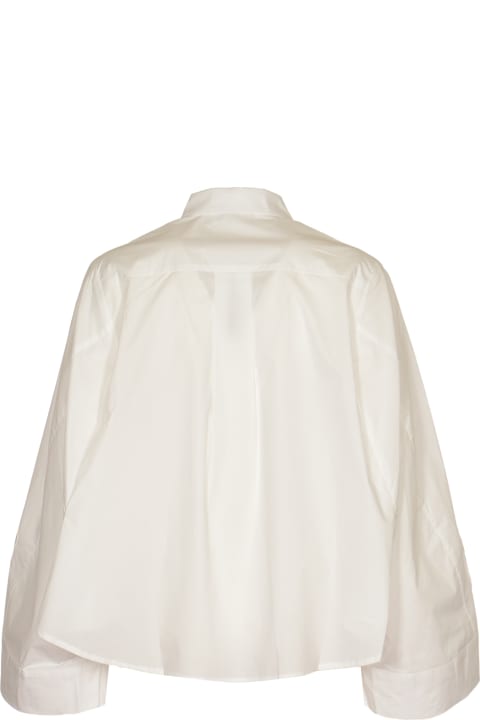 ウィメンズ新着アイテム Roberto Collina Wide-sleeved Patched Pocket Flare Shirt