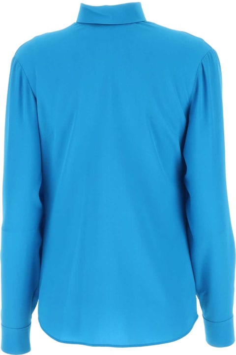 Clothing for Women Gucci Turquoise Crepe Shirt