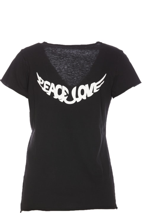 Zadig & Voltaire Women Zadig & Voltaire Tunisien Peace Love Wings T-shirt