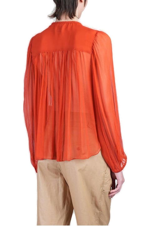 Topwear for Women Isabel Marant Ametissa Tie Fastened Blouse