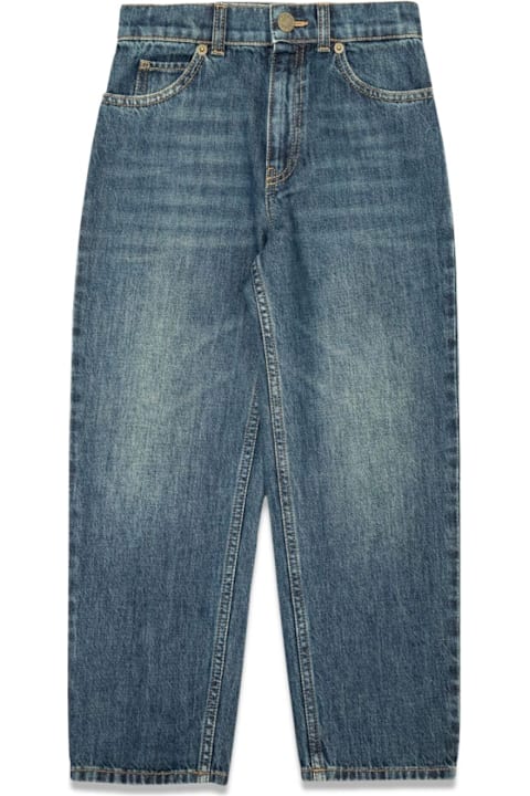 Sale for Kids Gucci Ju Pants Eco Washed Denim/ Dark Blue/mix