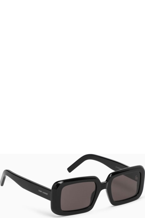 Saint Laurent Eyewear Eyewear for Men Saint Laurent Eyewear Black Sunglasses With Logo Lettering