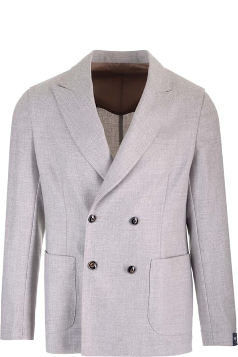 Barba Napoli معاطف وجواكت لـ القسم الرجالي Barba Napoli Easy Double Breasted Jacket