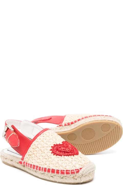 Stella McCartney Kids Stella McCartney Kids Raffia Espadrilles With Heart