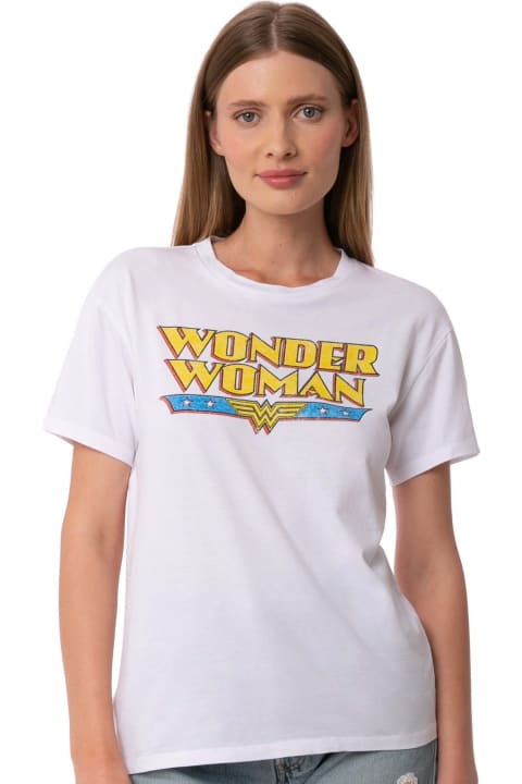Fashion for Women MC2 Saint Barth Woman Cotton T-shirt With Wonder Woman Print | Warner Bros. Special Edition