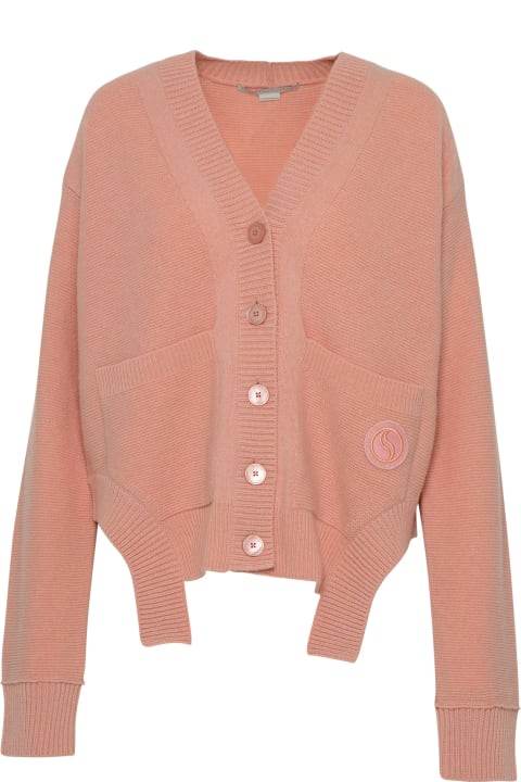 Stella McCartney Sweaters for Women Stella McCartney Pink Cashmere Blend S Wave Cardigan