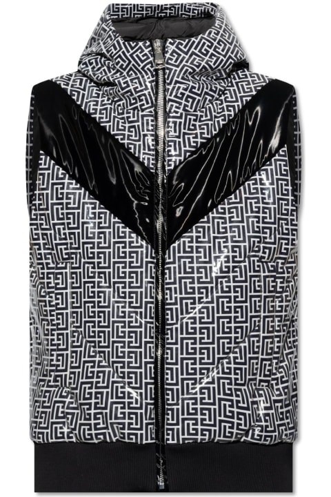 Balmain Coats & Jackets for Men Balmain Vest With Monogram