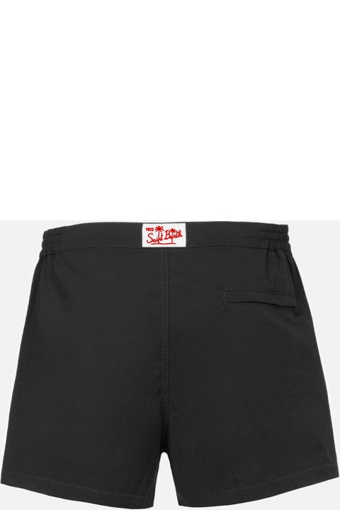 Homeware MC2 Saint Barth Man Black Fitted Cut Swim Shorts Harrys
