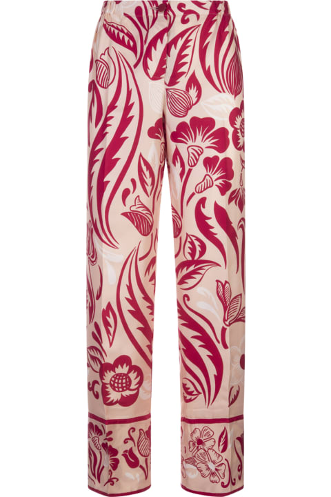 For Restless Sleepers Pants & Shorts for Women For Restless Sleepers Paul Poiret Bordeaux Etere Trousers