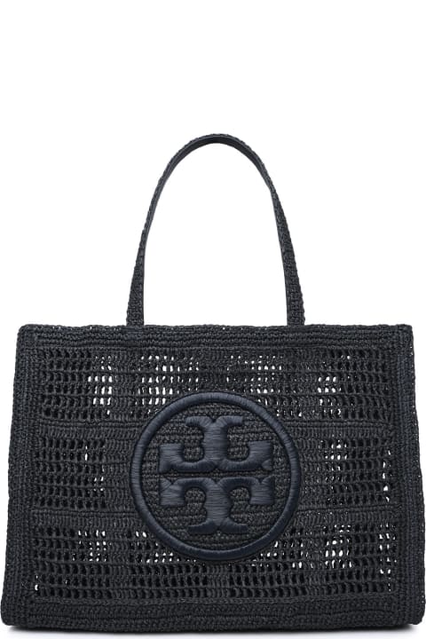 Bags for Women Tory Burch 'ella' Large Shopping Bag In Black Raffia