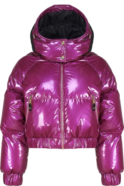 Homeware Versace Jeans Couture Vinyl Effect Padded Bomber Jacket