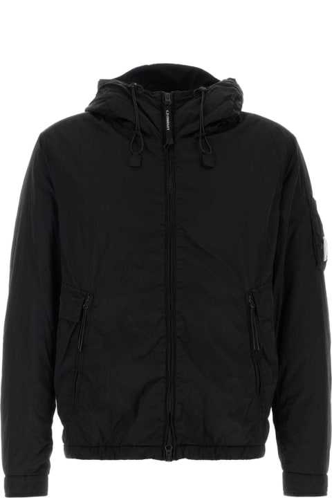 C.P. Company لـ Men C.P. Company Black Nylon Padded Jacket