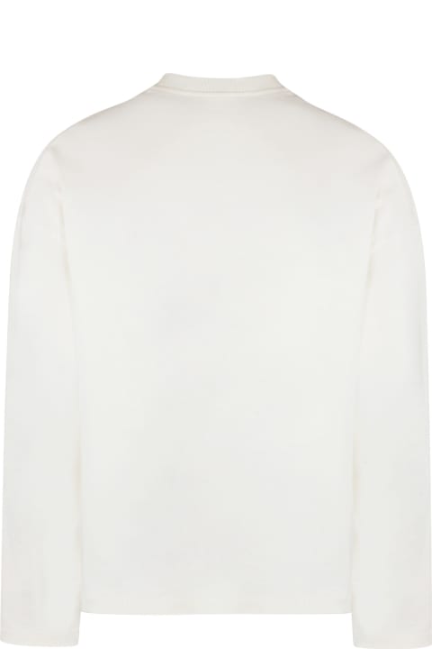 Jil Sander Fleeces & Tracksuits for Men Jil Sander Long Sleeve Cotton T-shirt