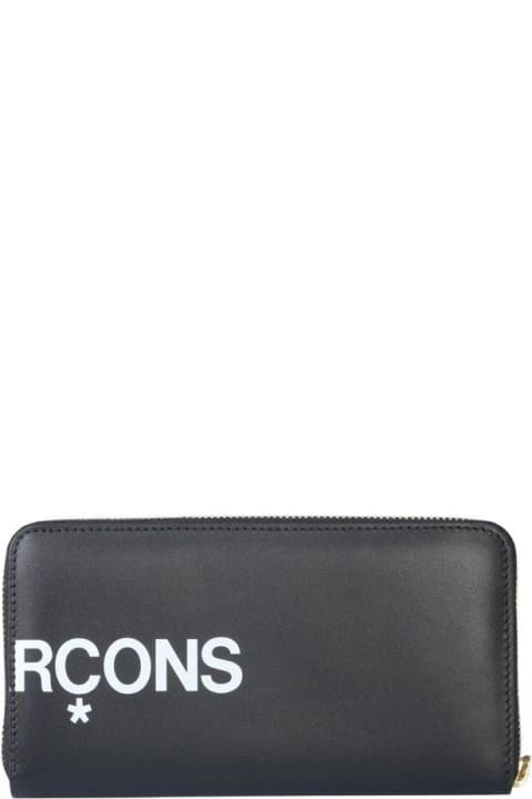 Wallets for Men Comme des Garçons Huge Logo Print Wallet