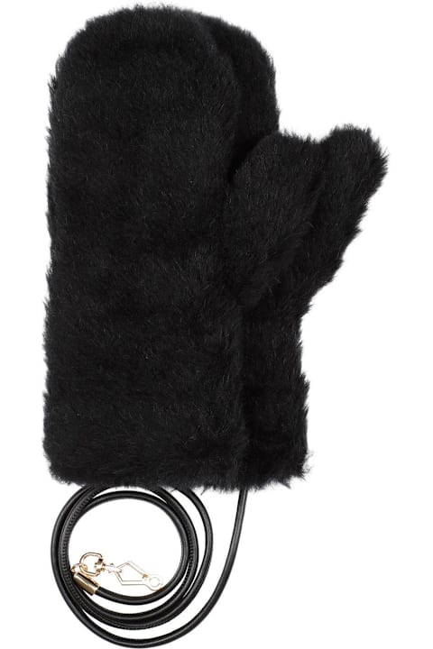 Max Mara Gloves for Women Max Mara Ombrato Teddy Mittens