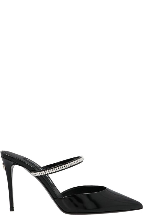 Dolce & Gabbana for Women Dolce & Gabbana Embellished Pointed Toe Mules