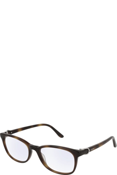 メガネ Cartier Cartier - CT0008O - 007 havana havana transpa Cartier Eyewear Ct0008o007 Havana Havana Transpa Cartier