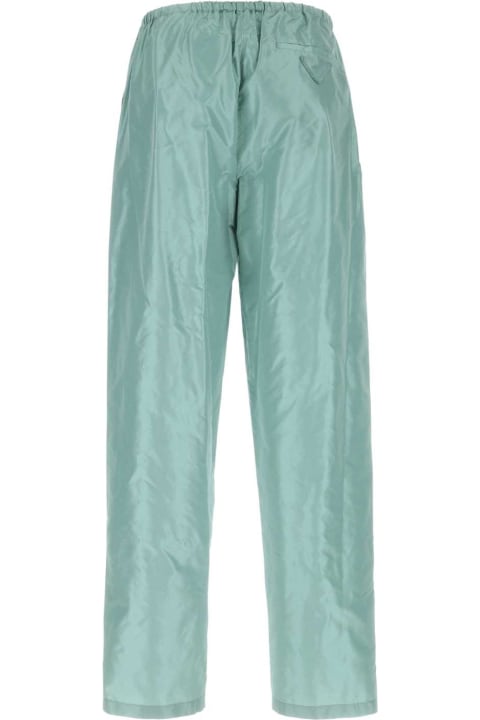 Prada Clothing for Men Prada Light-blue Silk Pant