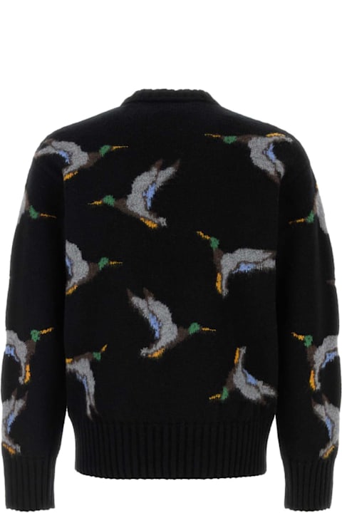 Sweaters for Men Burberry Embroidered Wool Sweater