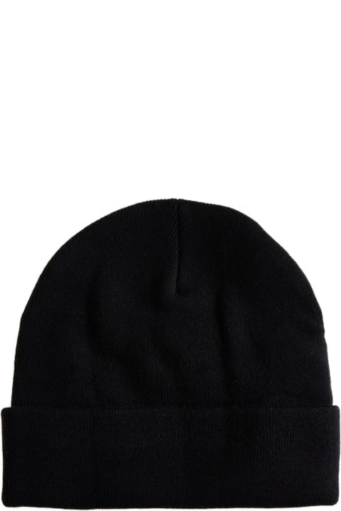 HERON PRESTON Hats for Men HERON PRESTON Black Wool Beanie