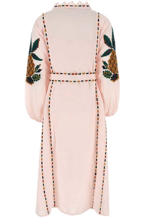 Farm Rio for Men Farm Rio Pastel Pink Linen Blend Dress