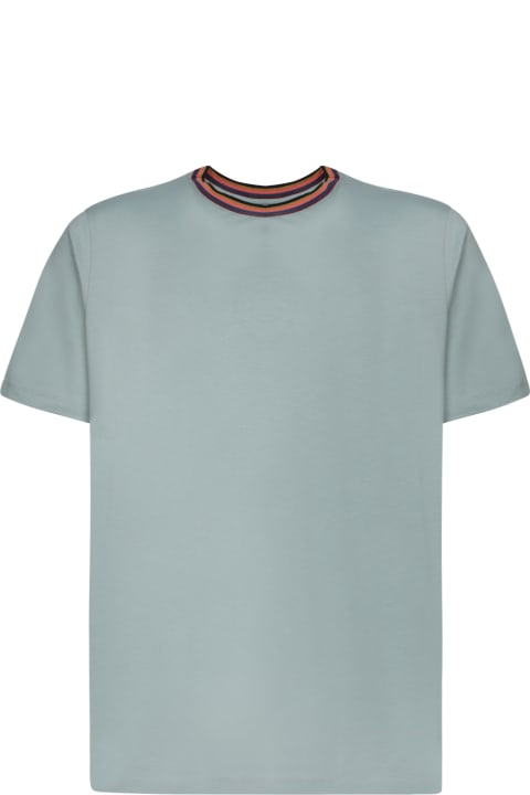 Paul Smith Topwear for Men Paul Smith Short Sleeves Mint Green T-shirt