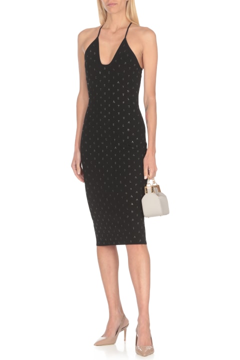 Clothing for Women Elisabetta Franchi Dress With Strass Lettering