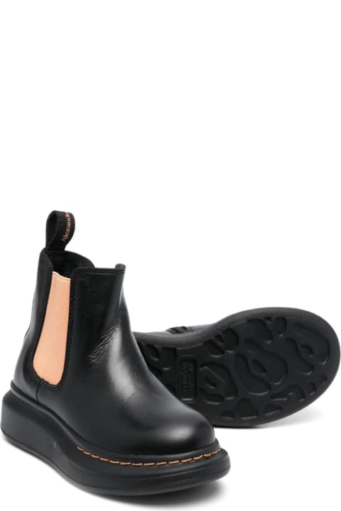 Alexander McQueen Shoes for Boys Alexander McQueen Ankle Boot With Contrasting Elastic On The Side