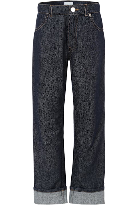 Homeware Gucci Denim Jeans For Kids With Web Detail