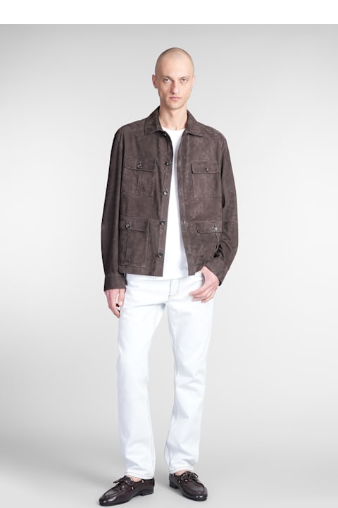 Bally Coats & Jackets for Men Bally Leather Jacket In Brown Leather