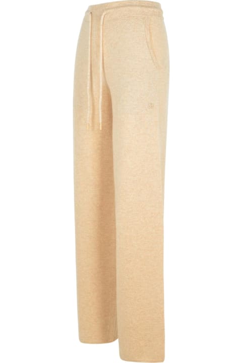 Max Mara for Women Max Mara 'rino' Beige Cashmere Blend Pants