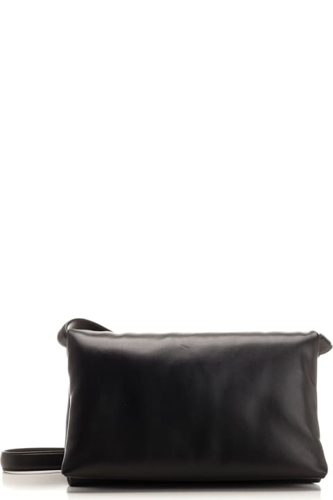 Marni Bags for Women Marni Black Leather Prisma Shoulder Bag