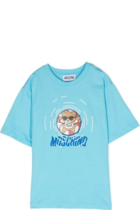 Moschino T-Shirts & Polo Shirts for Girls Moschino Moschino Kids T-shirts And Polos Clear Blue