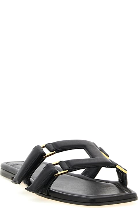 Elisabetta Franchi Nappa Leather Sandals