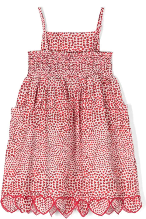 Dresses for Girls Stella McCartney Kids Hearts High Summer All-over Dress In Cotton