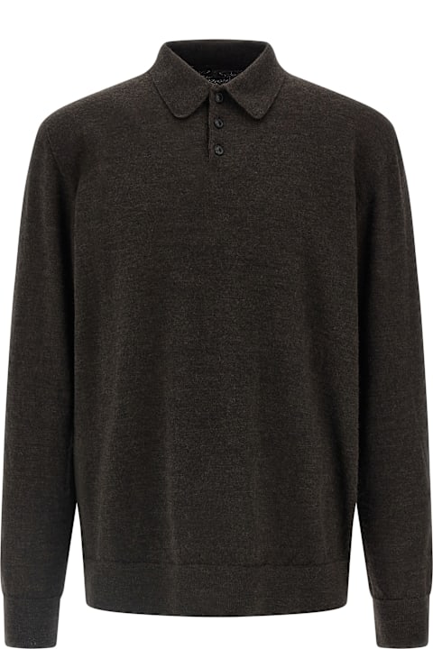 Maison Margiela لـ Kids Maison Margiela Suede Patch Polo Shirt