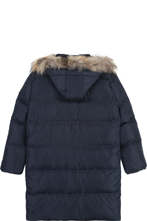 Homeware Young Versace Long Hooded Down Jacket