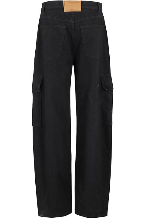 Alexander Wang Pants & Shorts for Women Alexander Wang Oversized Rounded Low Rise Jean Cargo Pocket