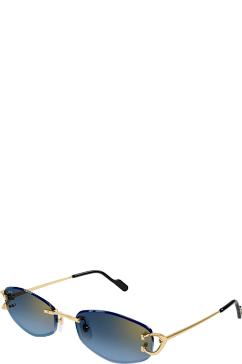 Cartier Eyewear for Kids Cartier Eyewear Décor C Classique De Cartier Ct0467s-002 - Gold Sunglasses