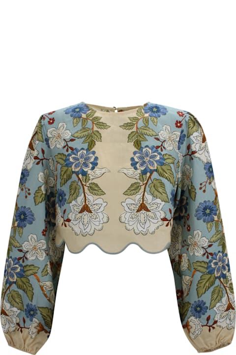 Homeware Farm Rio Garden Scarf Floral Blouse