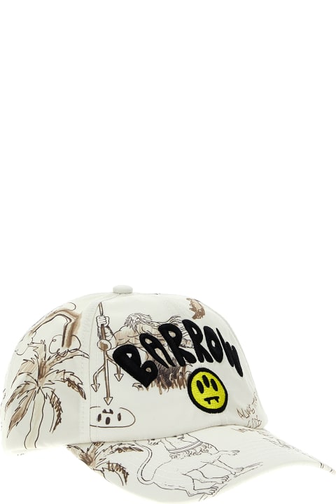 メンズ Barrowの帽子 Barrow Printed Baseball Cap