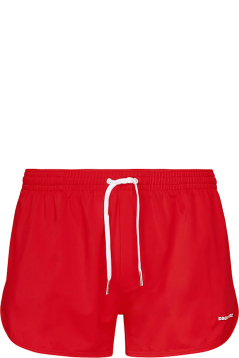 Dsquared2 Swimwear for Men Dsquared2 Midi Boxer With Logo