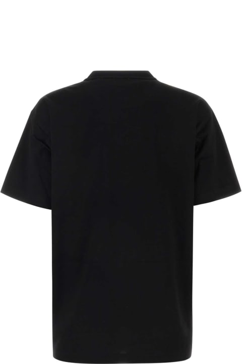Topwear for Women Burberry Black Cotton Oversize T-shirt