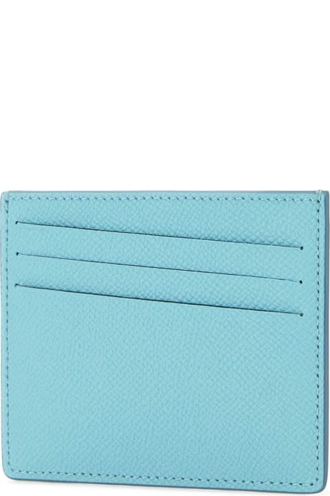 Accessories for Women Maison Margiela Light-blue Leather Four Stitches Cardholder
