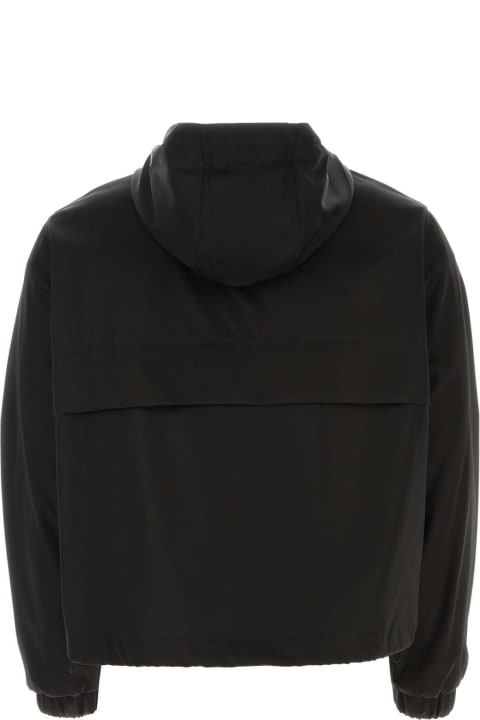 Ami Alexandre Mattiussi Coats & Jackets for Men Ami Alexandre Mattiussi Black Nylon Blend Jacket